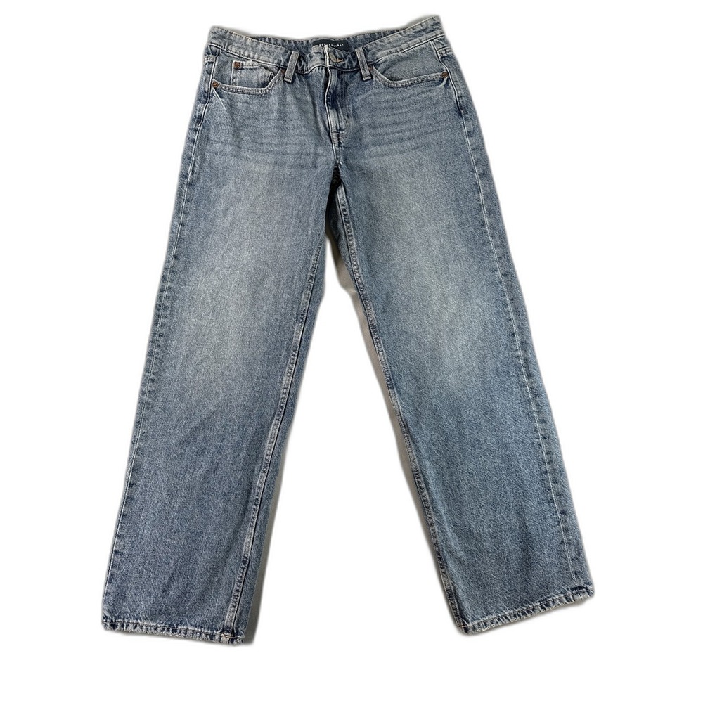 Aéropostale 90s High Rise Straight Leg Jeans 10 REG Womens REG Blue Denim Faded